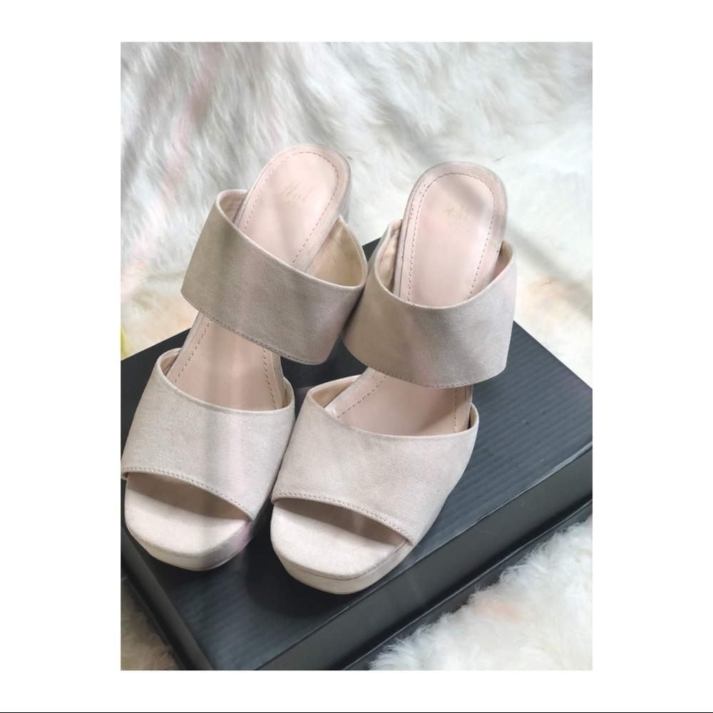 H&M TAN SANDAL MULES